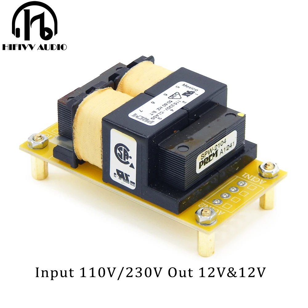 Best E Type Power Transformer For HIFI Audio Preamplifier Amplifiers DAC Power Supply 6W Input 115V *2 output 12V *2