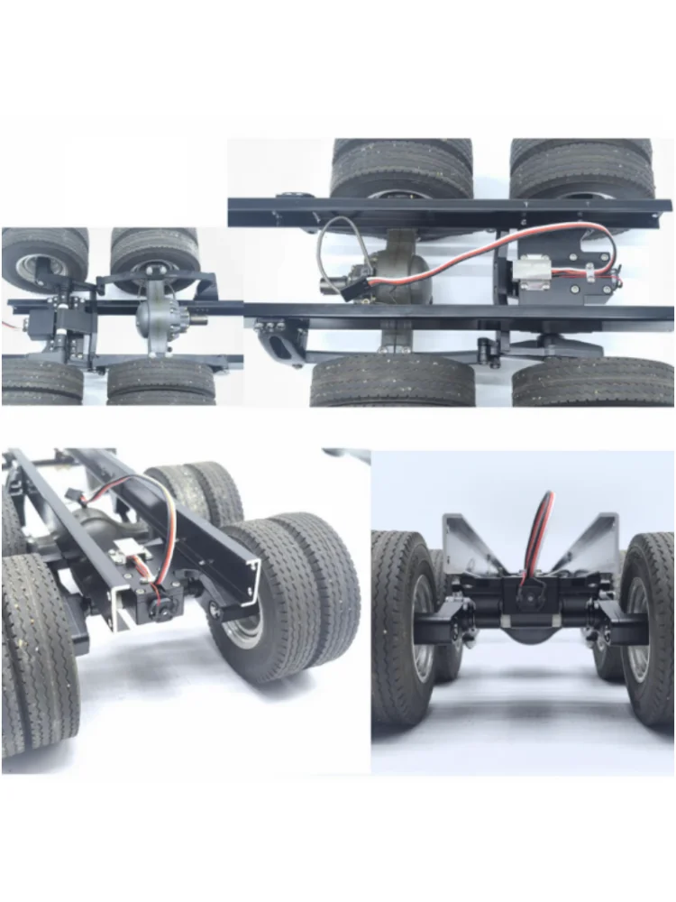 1set Electric Lift Rear Suspension for 1/14 RC Truck Tamiya 56368 For Scania 770S For Volvo FH16