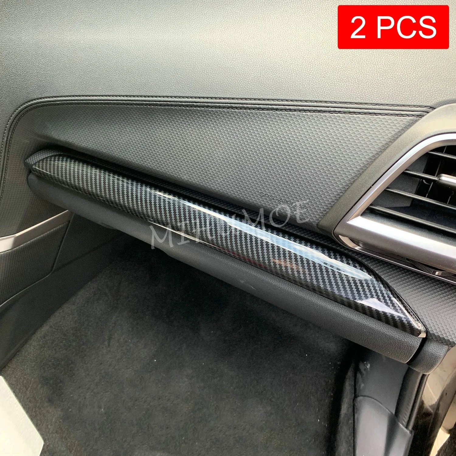 LHD Carbon Fiber Center Console Dashboard Trims Strips For Subaru Forester 2019 2020 2021 2022 2023 2024 Interior Accessories