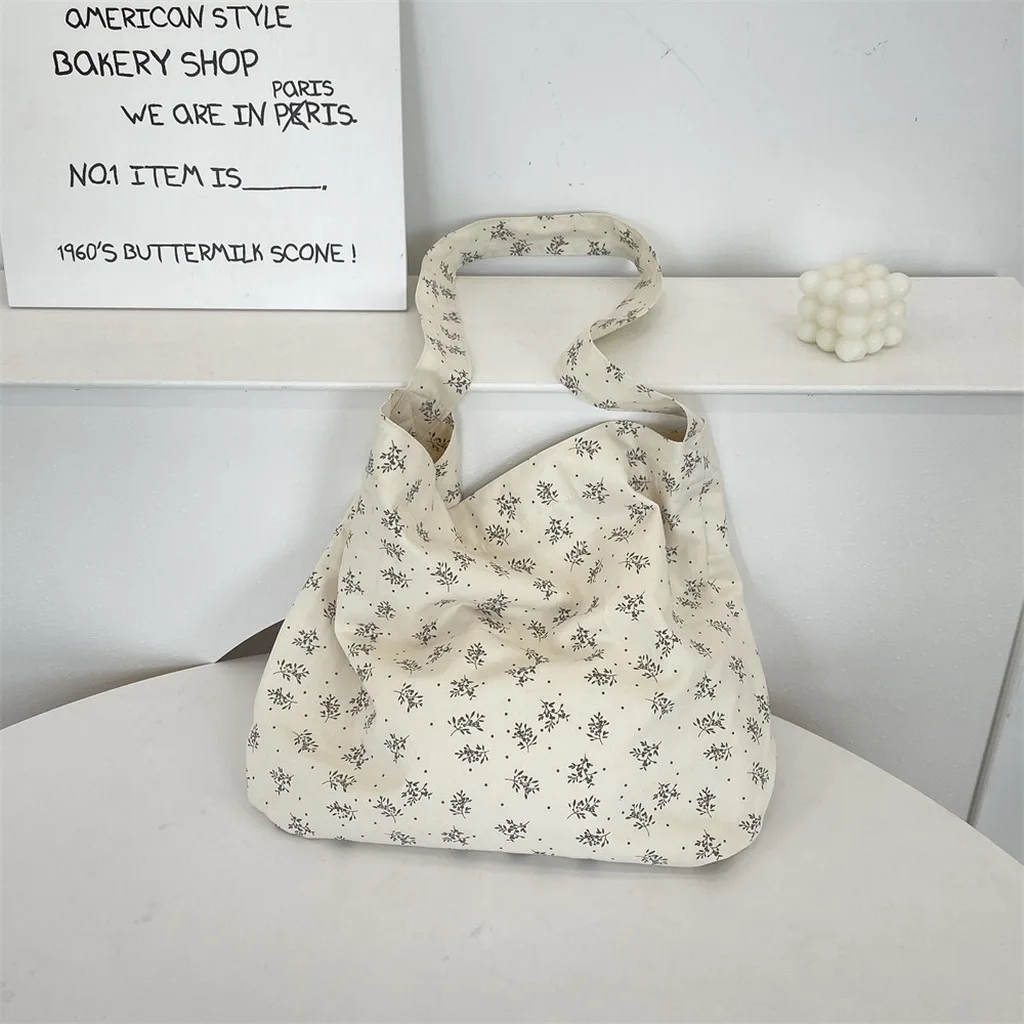 Women'S Canvas Bag Horizontal Rectangular Women'S Crossbody Bag Canvas Crossbody Bag Floral For Women Casual Outfits Daily