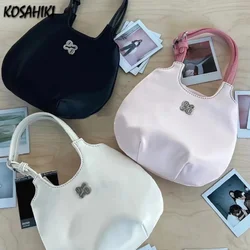 2024 New Fashion Sweet Y2k Top-Handle Bags Korean Vintage Women Shoulder Underarm Handbags Streetwear All Match Clutches Female