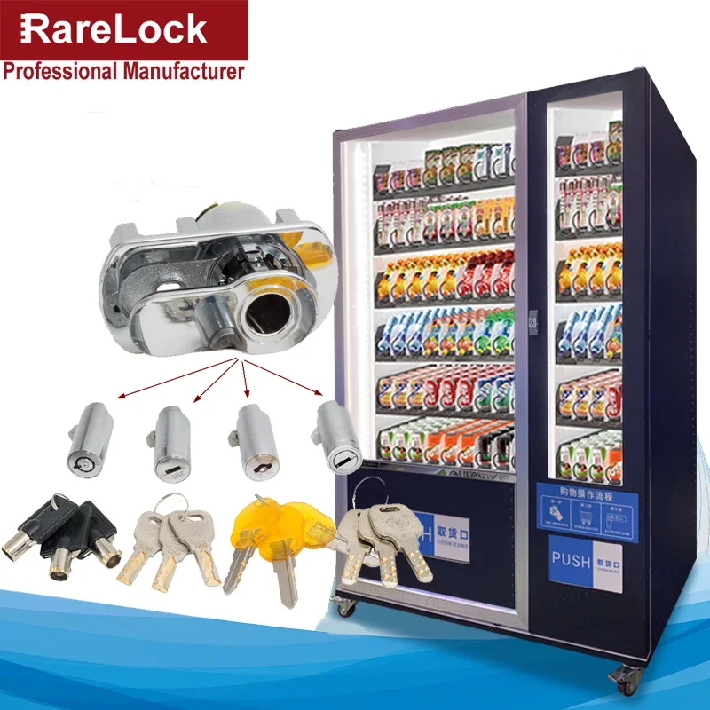 Vending Machine Lock Tubular Key Zinc Alloy for Bussiness Equipment Electrical Cabinet Rarelock g