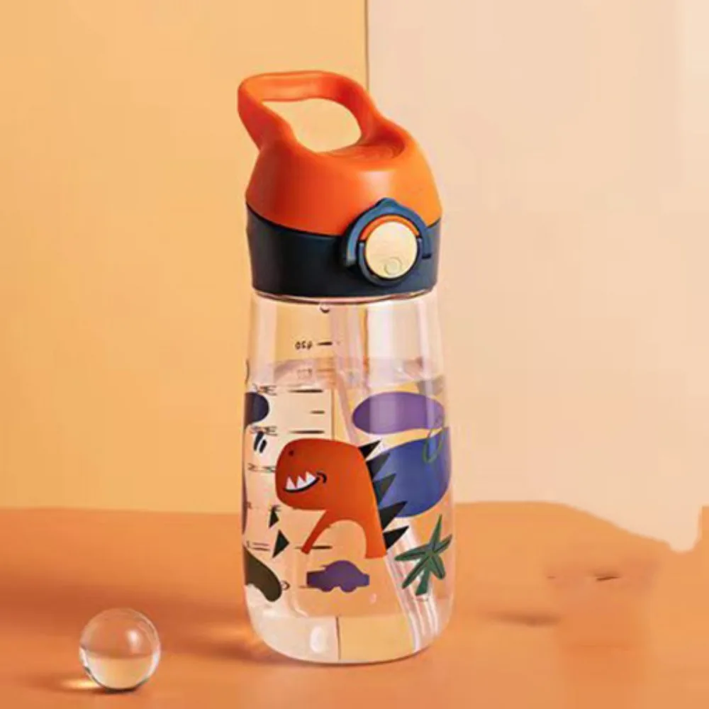 

Kawaii с соломинкой, 500 мл, бутылки для воды, герметичные, безопасные, соломенные чашки большой емкости, прозрачные, легко чистящиеся, чашки для питья, спортивные