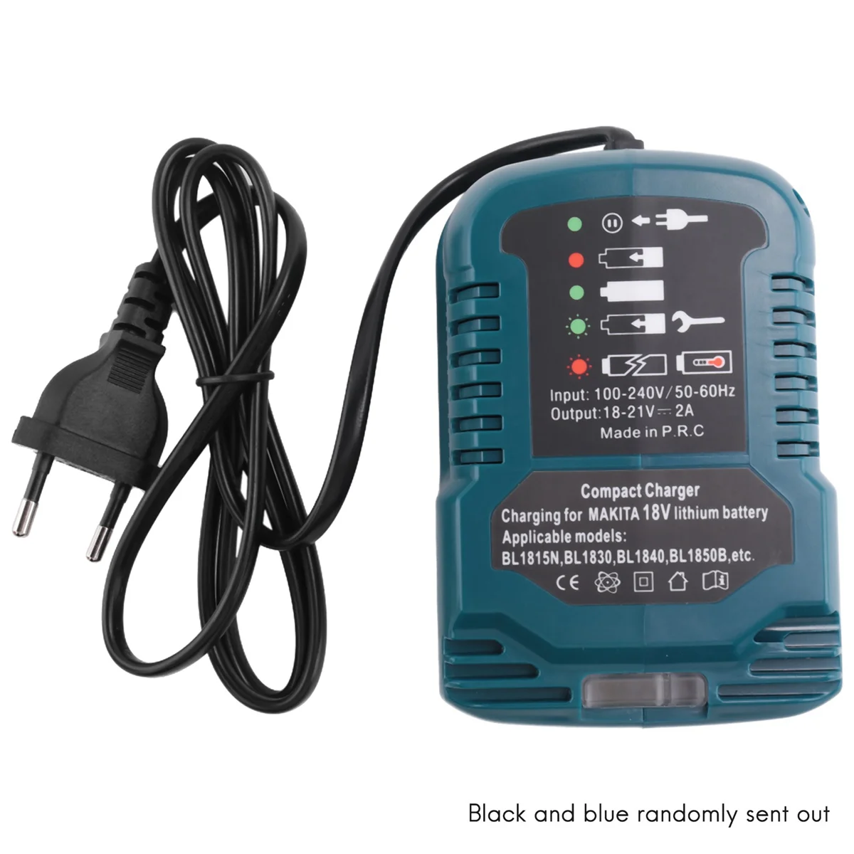 A98U Replace for Makita 18V Mini Charger DC18RC Replace Charger for Makita Lithium Batteries BL1860 BL1450 BL1830 EU Plug