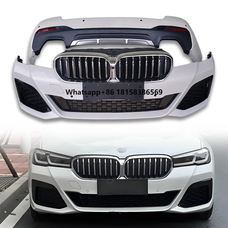 

Suitable for 5 Series 18-20 525 530 Upgrade 21-23 G38 M Sport Bumper, Front and Rear Bumpers, Headlights, Body Kit