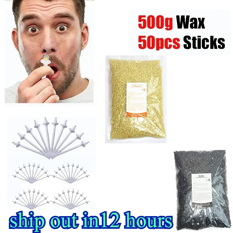

Nose Hair Stick Wax Bean Set Nose Wax Applicators For Painless Nose Hair Removal Tool Wax Accessories Beeswax Safe