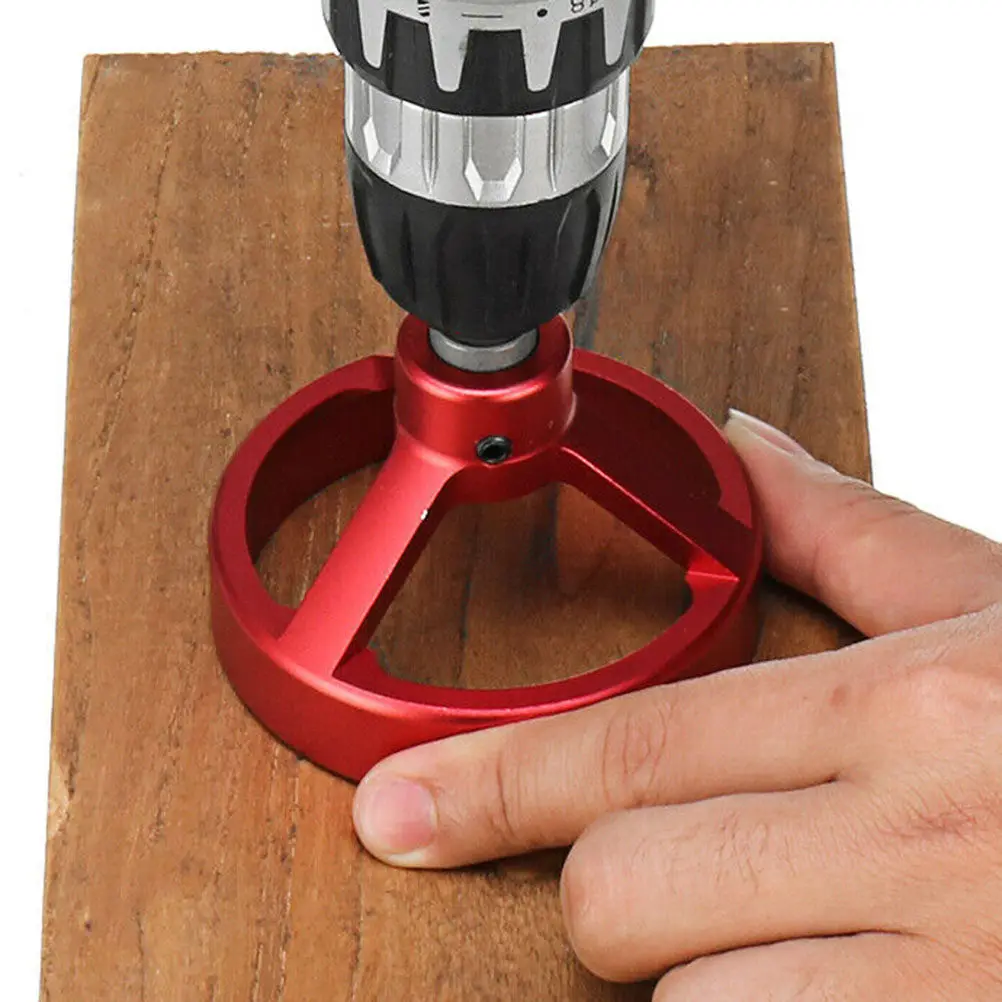 7Pcs Metal Wood Working Drill Guide For Wood Working Professional Woodworking Locator Heavy Duty Lightweight Vertical