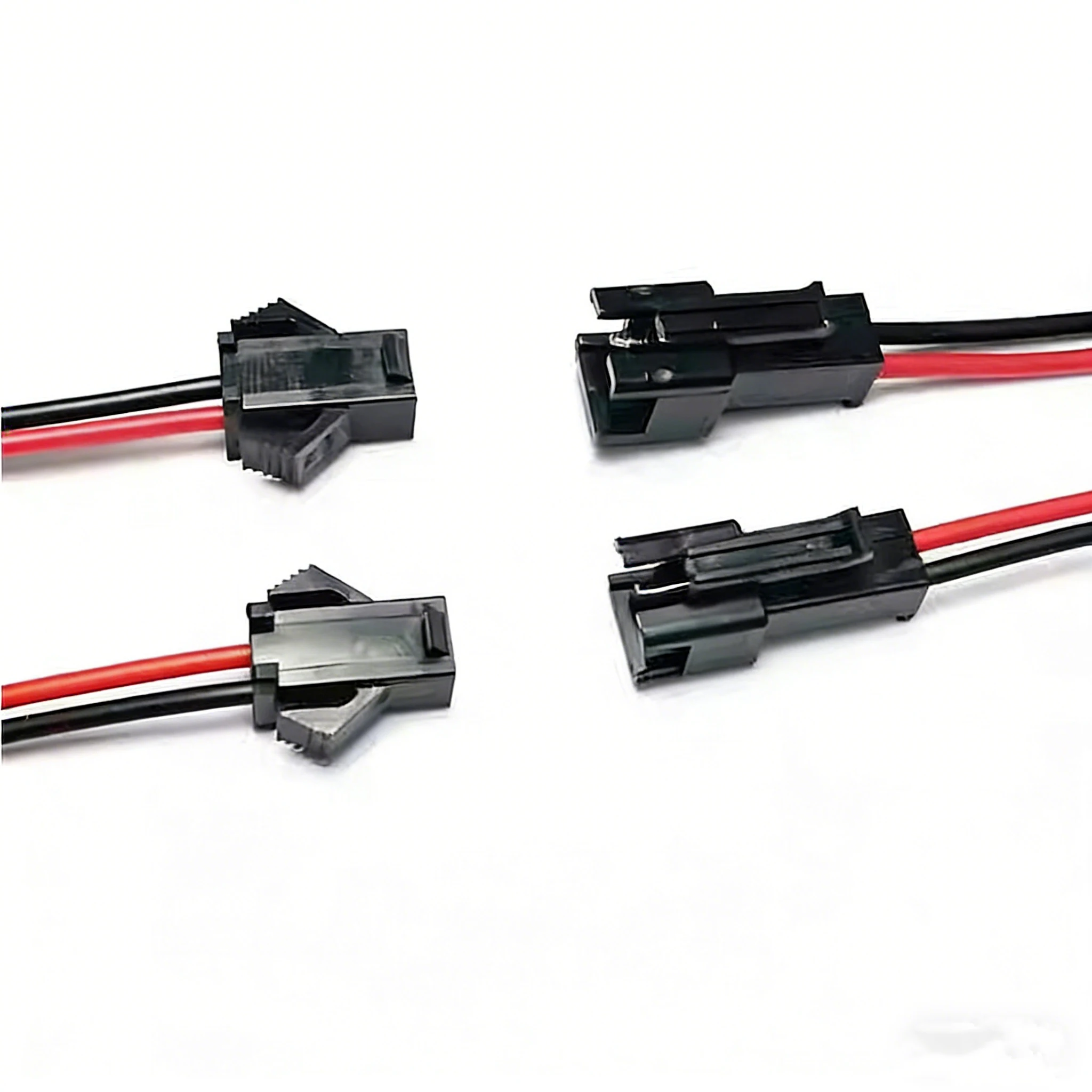 SM2.54 2P 2Pin Plug Socket Male To Female Wire Connector LED Strips Lamp Driver Connectors Cable Quick Adapter Wire Length 100MM