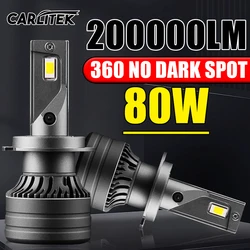 K5C Mini 40W H7 H4 ledowa żarówka do reflektorów 6000K K6C Led 9005 HB3 9006 HB4 H8 H9 H11 H1 lampa przeciwmgielna do samochodu 12V Turbo CANbus