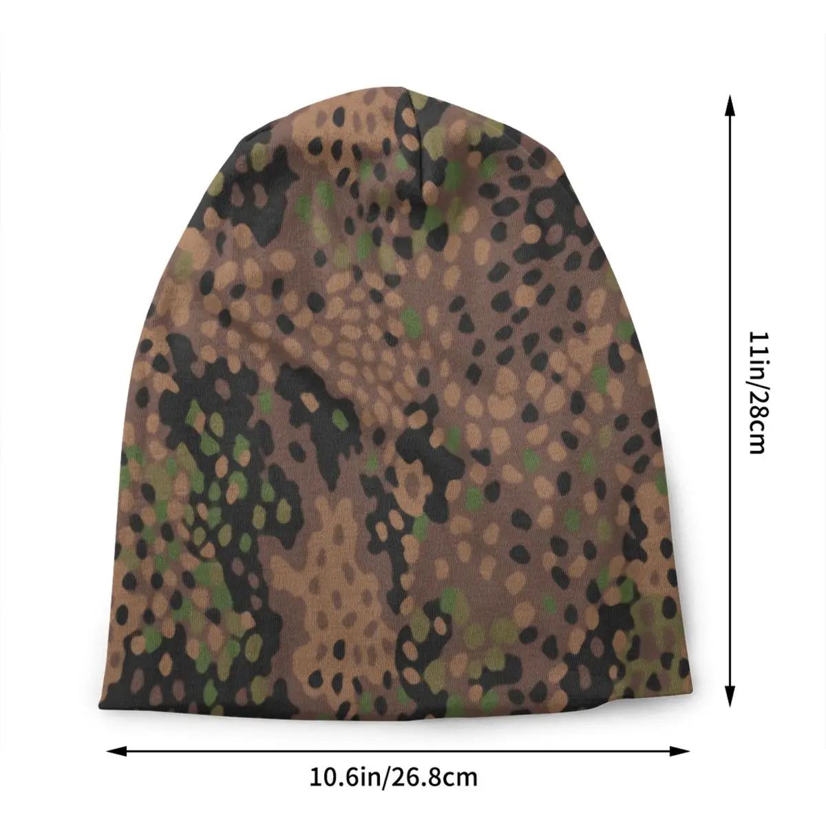 Pea Dot Camo Skullies Beanies Caps Men Women Unisex Cool Winter Warm Knitted Hat Adult Camouflage Bonnet Hats