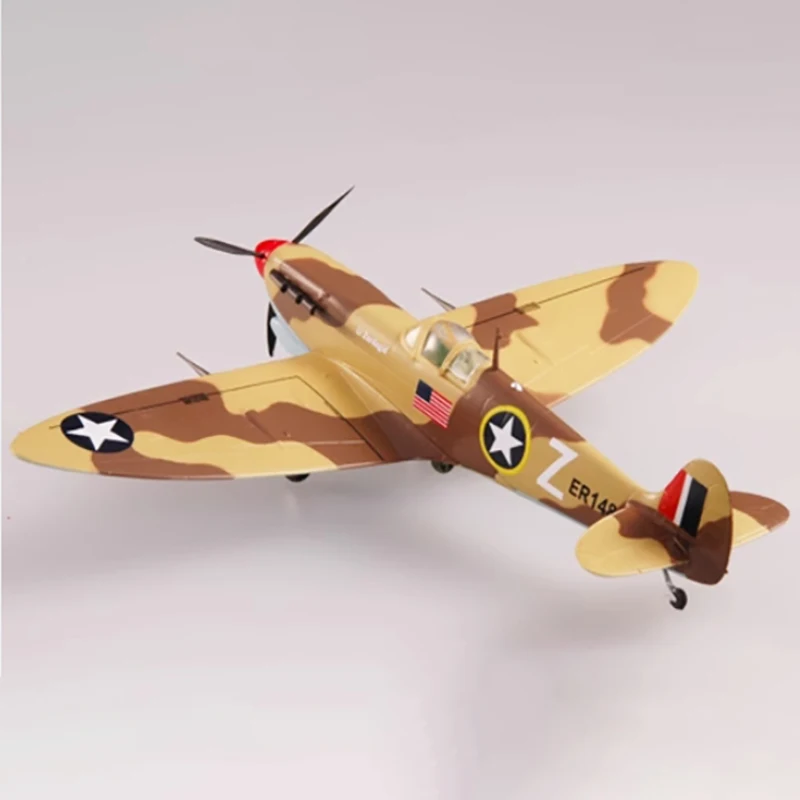 1:72 Schaal Amerikaanse Luchtmacht Spitfire vechter 1943 Plastic Afgewerkt Vliegtuigen Simulatie Model Speelgoed Souvenir Geschenken Voor Volwassen Jongen