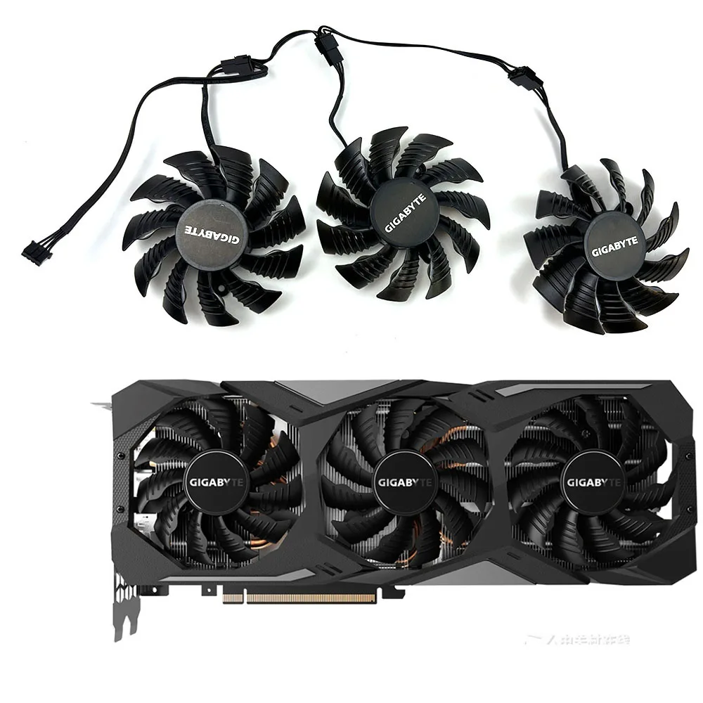 

T128015SU PLA09215S12H DC 12V 0.5A 82MM 4PIN RTX2080ti GPU fan for Gigabyte Geforce RTX 2070 2080 Super RTX 2080Ti graphics card