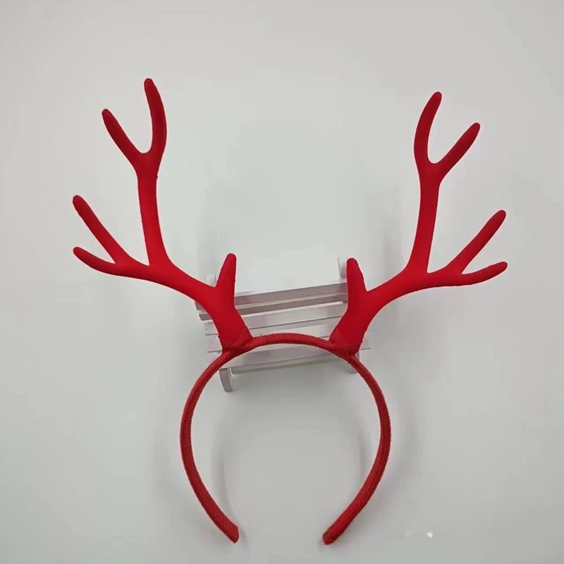 10ペア 17cm フロッキング加工のトナカイの角ヘッドバン - Reindeer Antlers Headband のレビューと価格