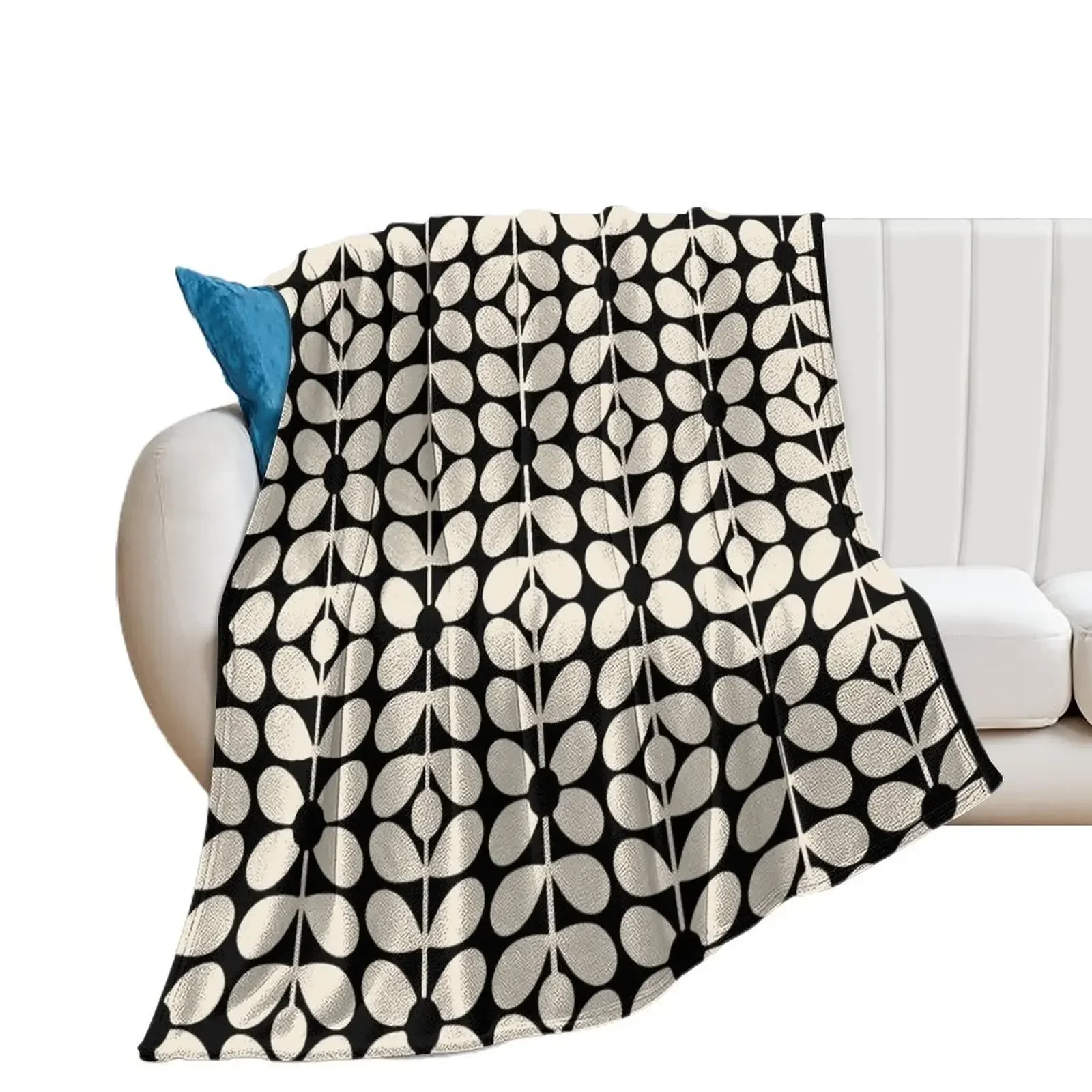 

Orla Kiely Conway Sixties Stem Throw Blanket Retros Heavy Blankets