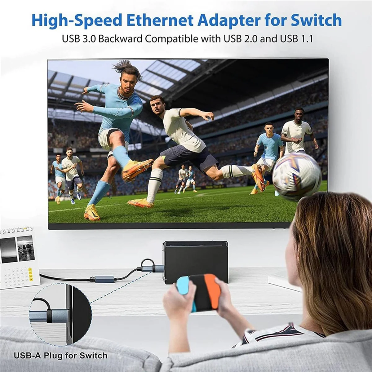 Efficient USB 3.0 to Ethernet Adapter with USB C to RJ45 1000 Mbps for Windows