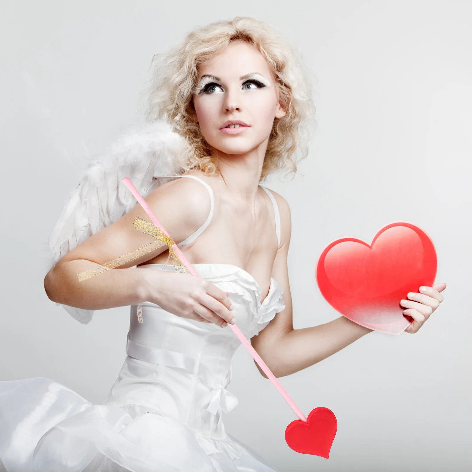 1 set 1 Set Foam Cupid Arrow Bow Cosplay Party Photo Prop Stage Performance Decor Valentine Costume Accessory For Men Women