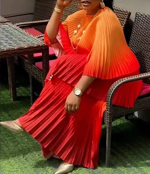 מיאקה לקפל 2024 באביב צבע חדש חליפת שרוול חולצה חולצה עם סט שני חלקים