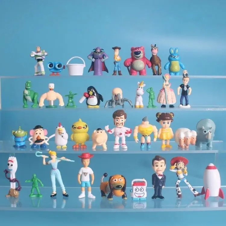 36 pçs/set 2-3 CM Filme Dos Desenhos Animados Brinquedos História Woody Buzz Lightyear Action figure brinquedos modelo colecionável Presente