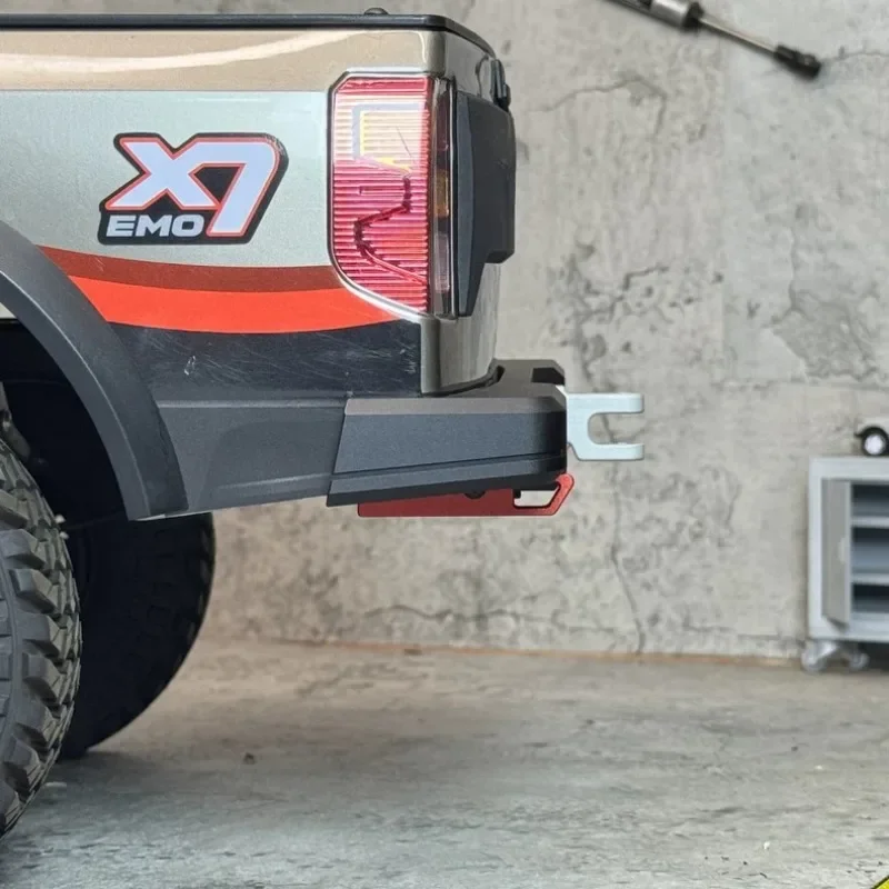 6061 Aluminum Alloy Metal Rear Bumper for CROSSRC EMO X7 XL4 1/8 Scale RC Crawler  OEM-Style Scale Upgrade Damage-Free Install