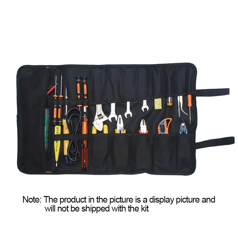 Multifunction Roller Tool Bags 600D Oxford Cloth Folding Wrench Bag Handheld Tool Roll Storage Portable Case Tools Pouch