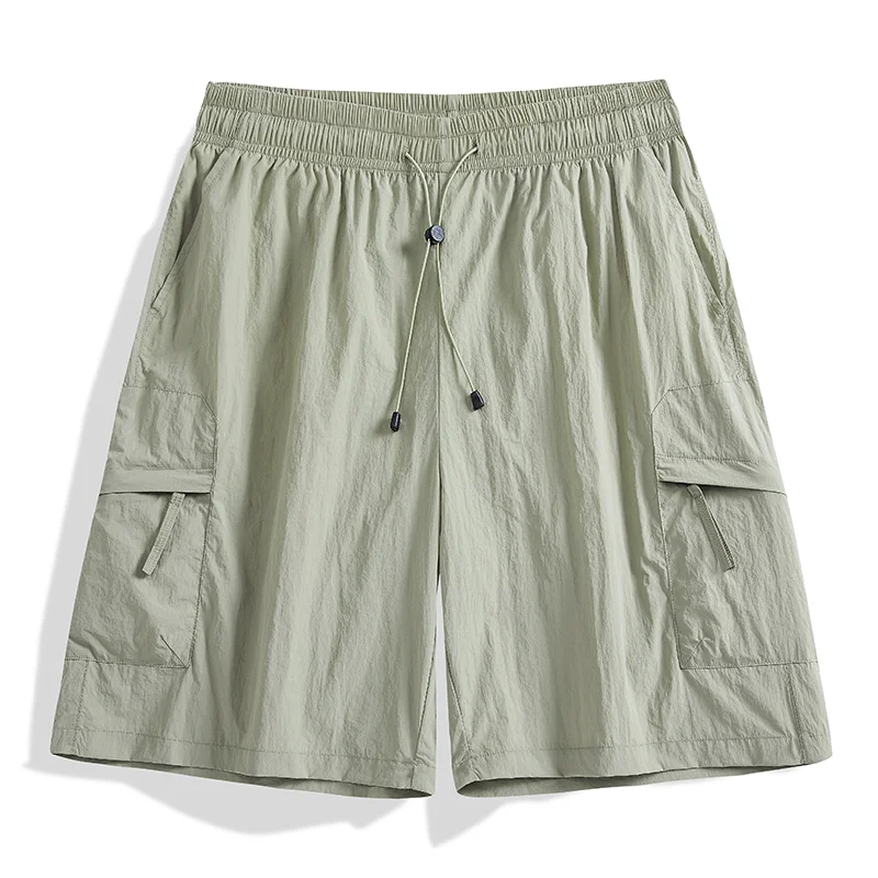 

Summer New Style Ice-skin Trendy Shorts Three-quarter Length Pants Reversible Casual Pants Overalls