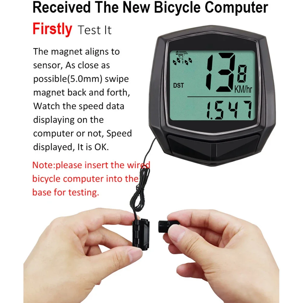 Waterproof Wired Digital Bicycle Computer Bike Ride Speedometer Odometer Cycling Speed Counter Code Table Bicycle Accessories