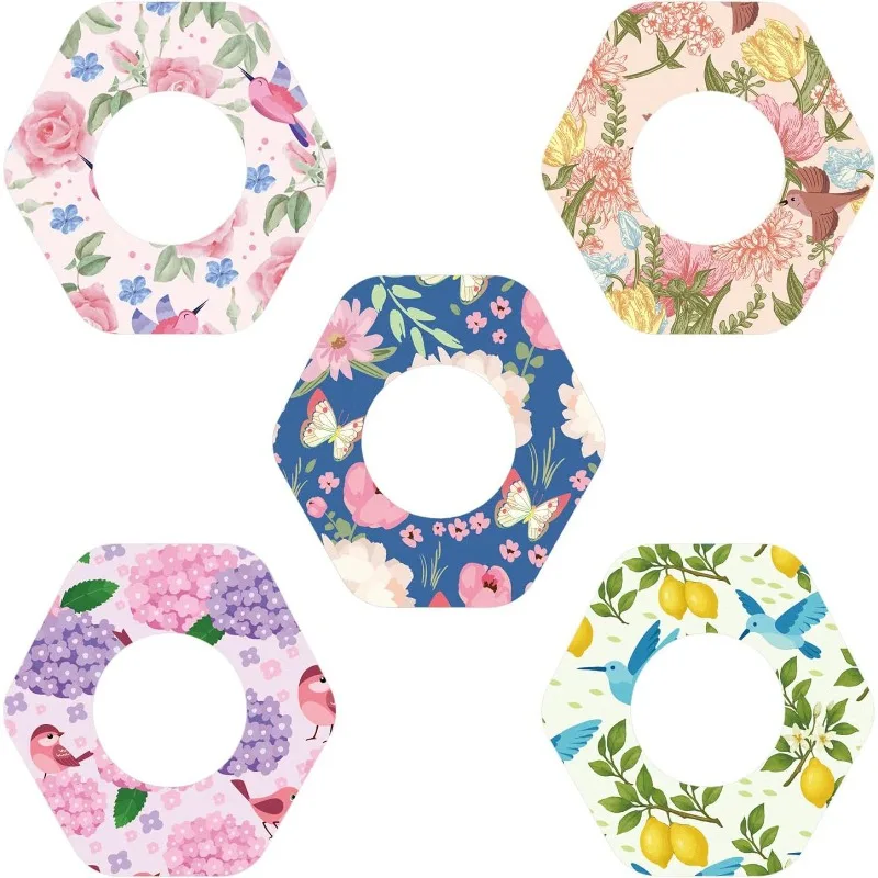 25pcs/pack CGM Sensor Patch Waterproof Sweatproof Glucose Monitor Adhesive Tape Pre-Cut Colorful Invisible Sports Fixing Sticker