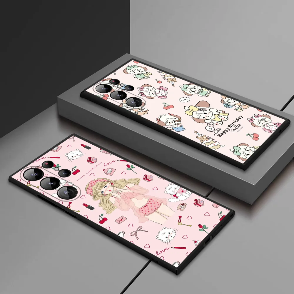 

Mikko Phone Case For Samsung Galaxy S25 Ultra S22 S23 S24 Ultra S21 S20 5G Protective Soft Silicone TPU Funda