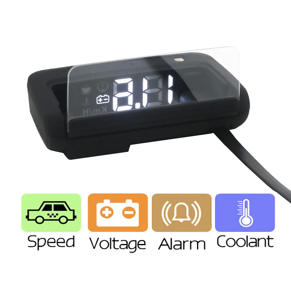 Car HUD Head-Up Display Auto OBDII Scanner Overspeed Alarm System Windshield Speed Projector