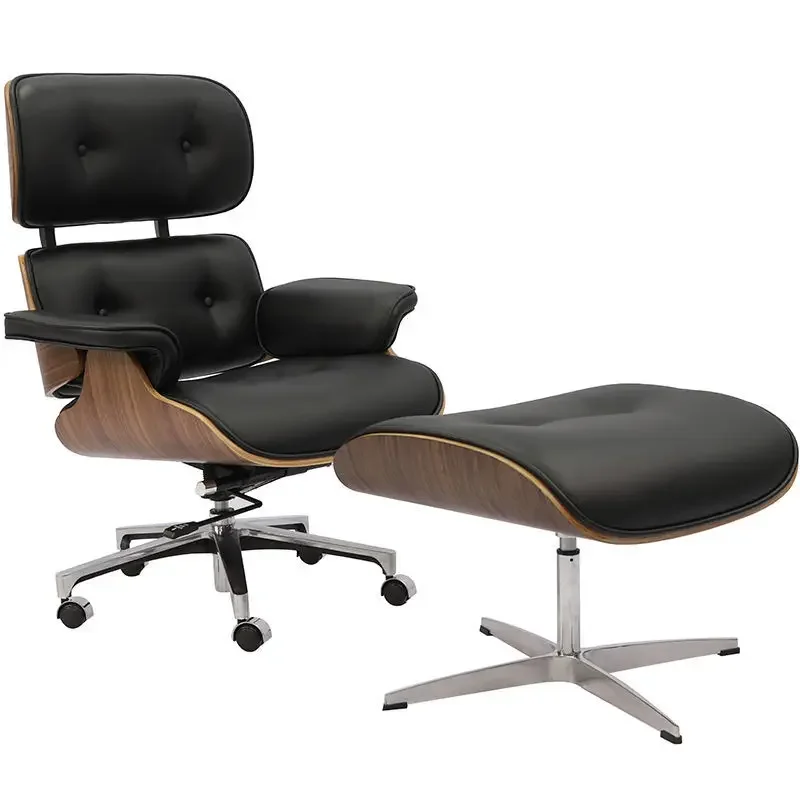 Office Chair High-Quality Simple Modern Luxury Relaxing Office Furniture Designer Leather Chair Comfortable Rotating Boss Chair