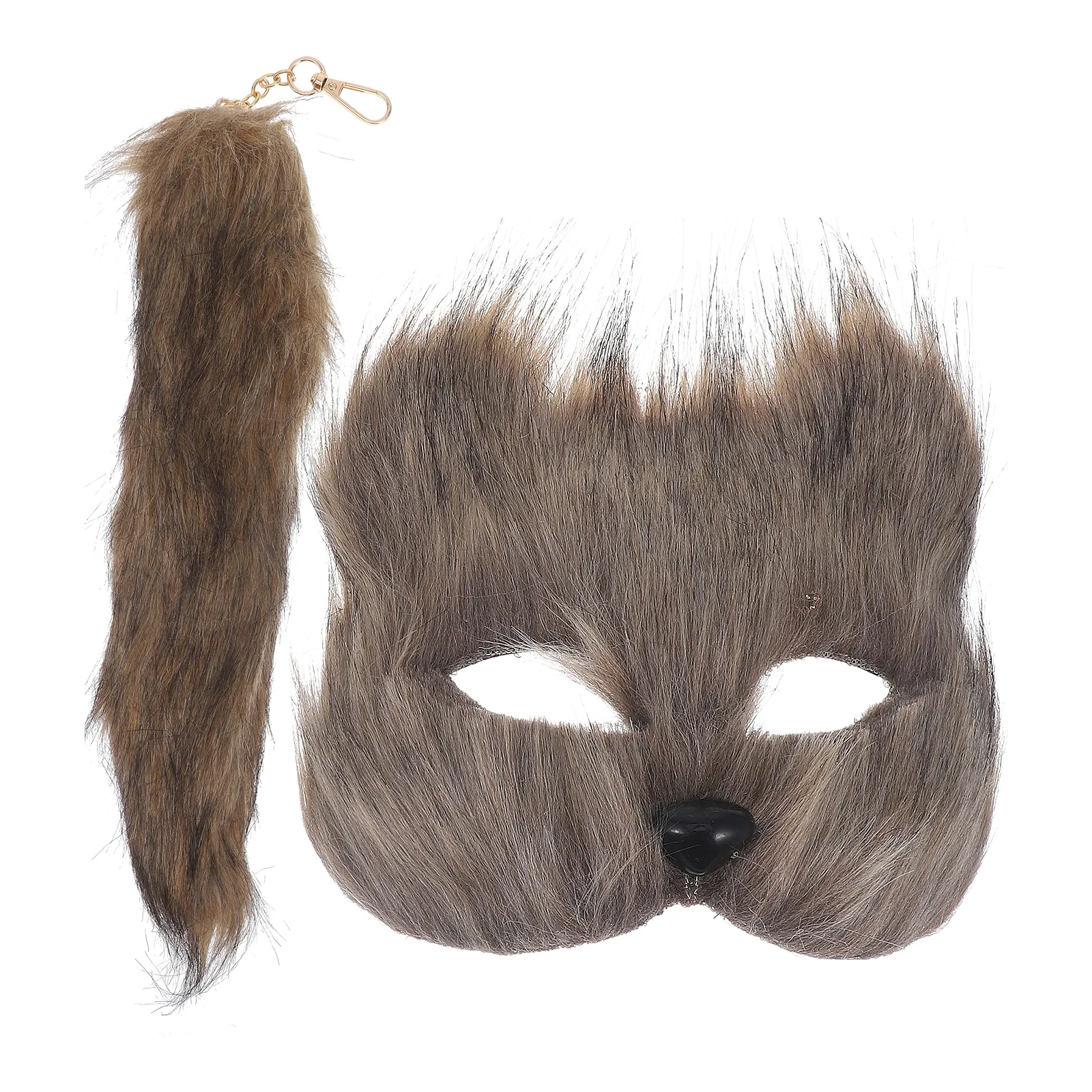 

Fox Mask Set Decorative Halloween Cosplay Masquerade Mask Costume Accessories Animal Masquerade Party Women Black