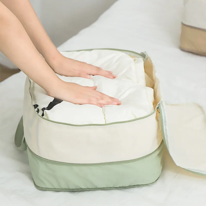 Compressible Quilt Storage Bag Water Resistant Nylon Travel Moving Packing Organizer Large Capacity Portable Blanket Clothes