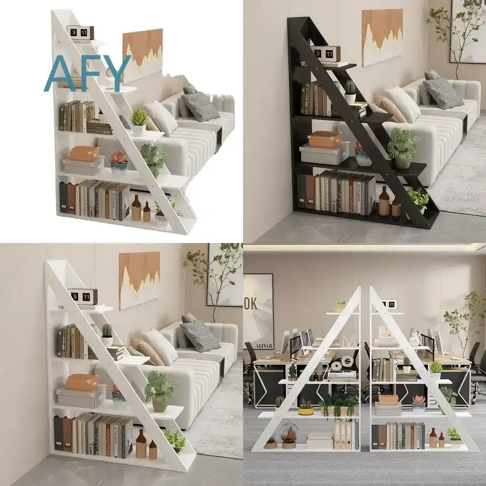 Simple Modern Floor-to-Ceiling Bookshelf for Living Room for TV Stand for Bookcase for Display Shelf for Room Divider for