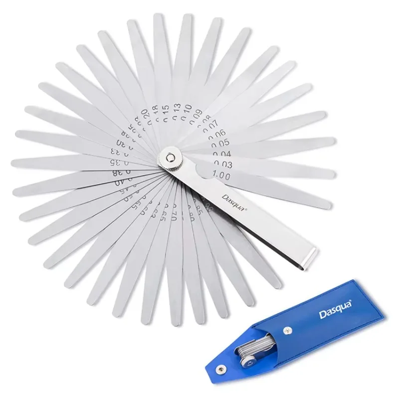 

Dasqua High Tolerance Accuracy 0.03-1.00mm 32pcs Calibrador De Espesores Feeler Gauge Gap Measuring Tool Medidor De Espesores