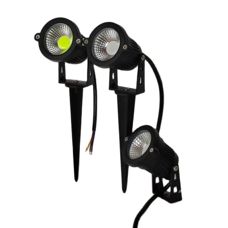 Iluminación decorativa para jardín, foco LED de 5W, 8 piezas, impermeable, para exteriores, para césped, para árboles, CA de 110V, 220V, CC de 12V