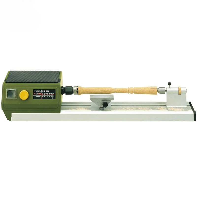 DIY Mini Woodworking Grinding Lathe Machine DB-250 Household Use Desktop Woodworking Lathe Machine Wood Carving Lathe 220V 100W