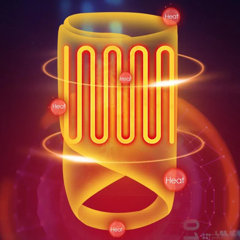 Cinturino di protezione della caviglia per il calore autunnale e invernale Cinturino riscaldante regolabile nero Leggero e portatile