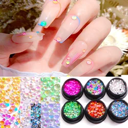 High Quality New Mixed Size Ss3-ss20 Rhinestone Angel Tears Nail Art Candy Beads Mermaid Glass Glue Beads Nail Decorations