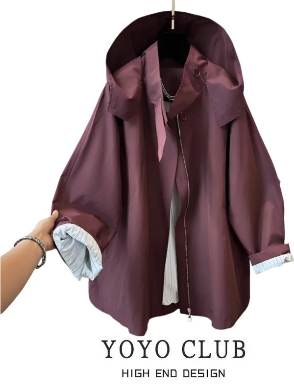 

Casual American Sle plus Size Women's Jaet Versatile Outerwear Autumn New Faionable Casual Coat for plus Size Ladies