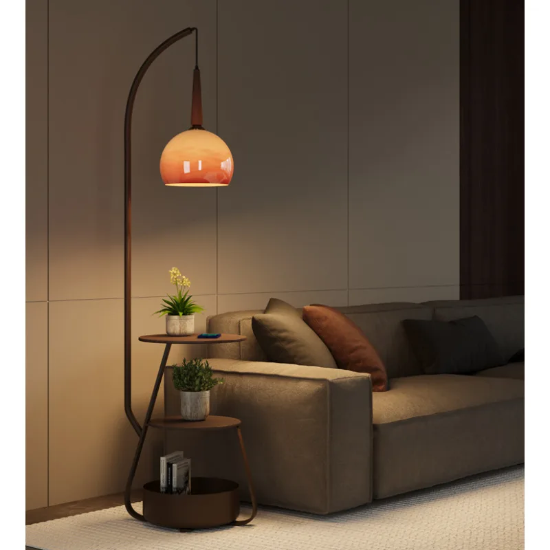 

American Retro Wireless Rechargeable Floor Lamps for Living Room Sofa Beside Ambient Lamp Standing Light Bedroom Bedside Lights