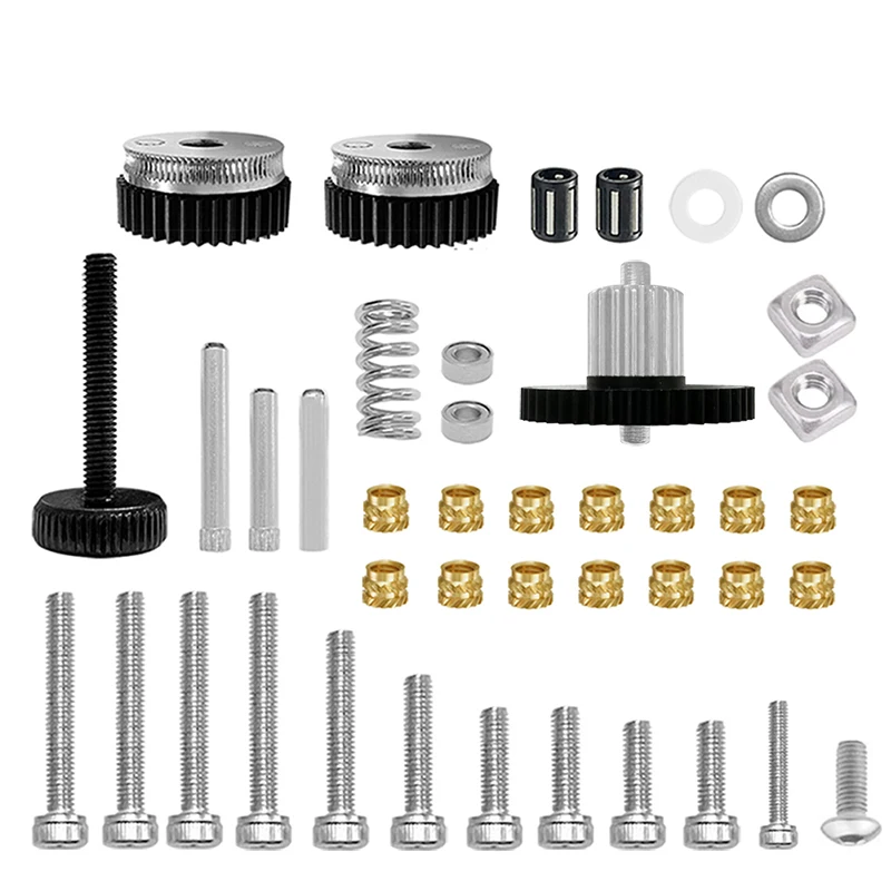 HGX LITE Extruder Gear Kit Large Gear Clockwork2 Hardened Steel+PA66 HRC60 Gears High Quality for 3D Printer VORON2.4