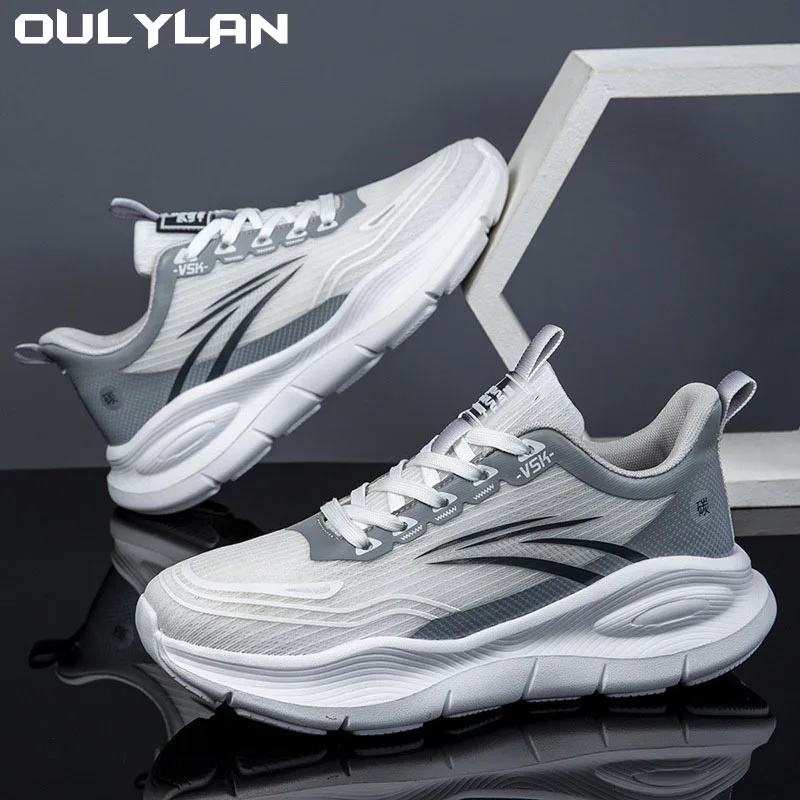 

Oulylan Summer New Mesh Breathable Sports Shoes Men's Shoes Large Size Soft Sole Comfortable Cushioning Sports Running Shoes
