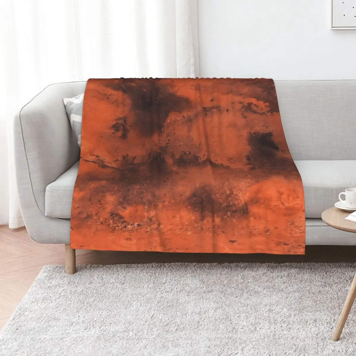 Map of Planet Mars -8K Throw Blanket Giant Sofa christmas decoration Plush Plaid Heavy Designers Blankets
