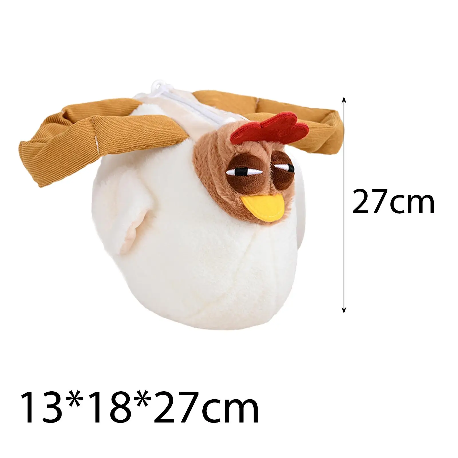 Chicken Purse Cute Toy Bag Soft Hen Bag Funny Animal Bag Casual Bag for Shopping Birthday Gift Backpacking Indoor Outdoor Trips