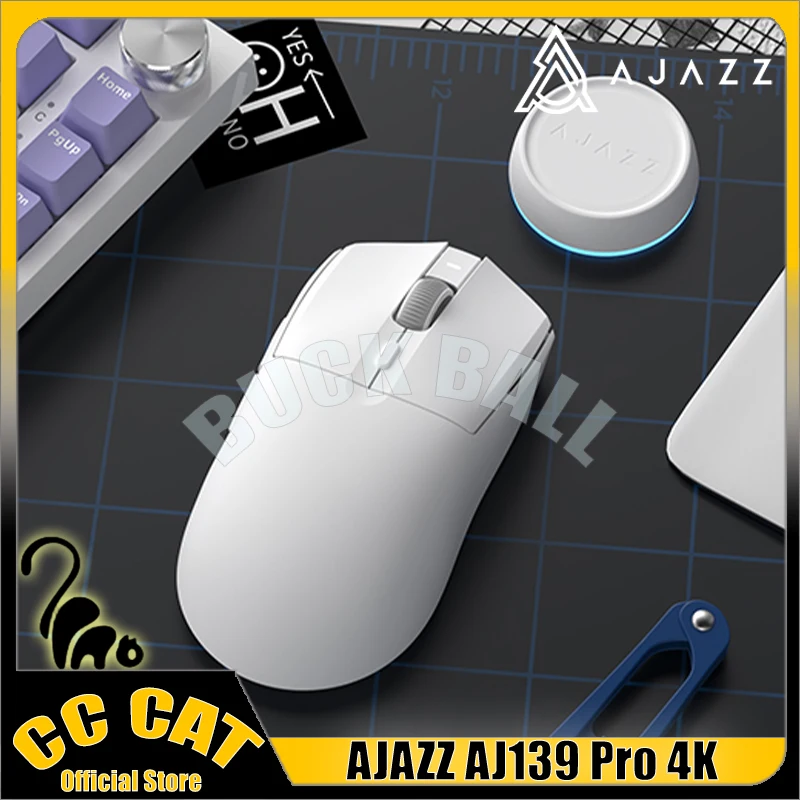 

Ajazz AJ139Pro 4k Gaming Mouse 2.4G Wireless Mouses 2-Mode Lightweight PAW3395 4000HZ Low Latency Long Endurance Gamer Mouses