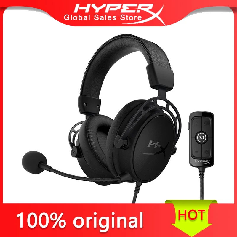 Original HyperX Cloud Alpha S E-sports headset 7.1 surround sound Gaming Headset With a microphone for PC