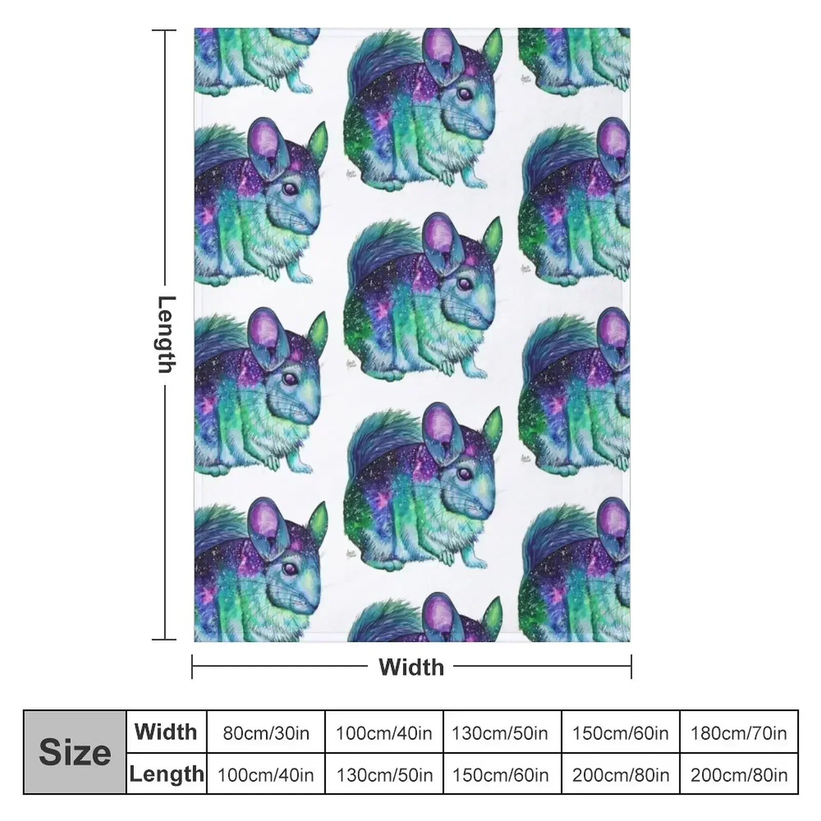 Galaxy Chinchilla Throw Blanket manga Plaid bed plaid For Baby Beach decorative Blankets