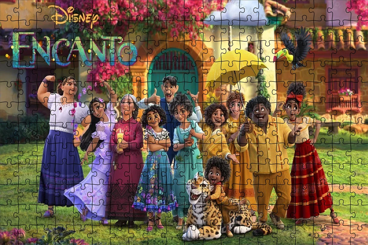 Disney Encanto การ์ตูนกระดาษปริศนา300 500 1000ชิ้น HD พิมพ์ปริศนาการศึกษาของเล่นเด็กผู้ใหญ่คอลเลกชันงานอดิเรกของขวัญ