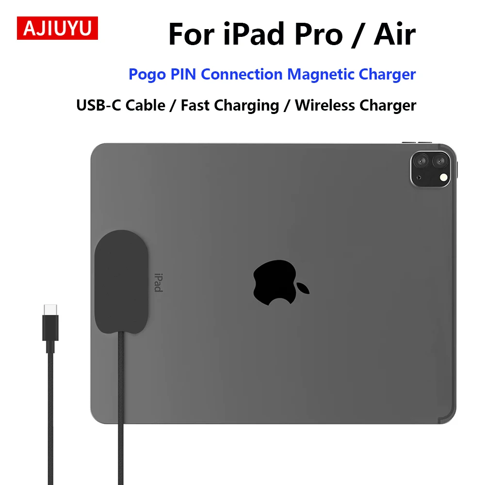 Pogo PIN Smart Magnetic Charger for iPad Pro 11 12.9 13 Pro M4 M5 Air 11