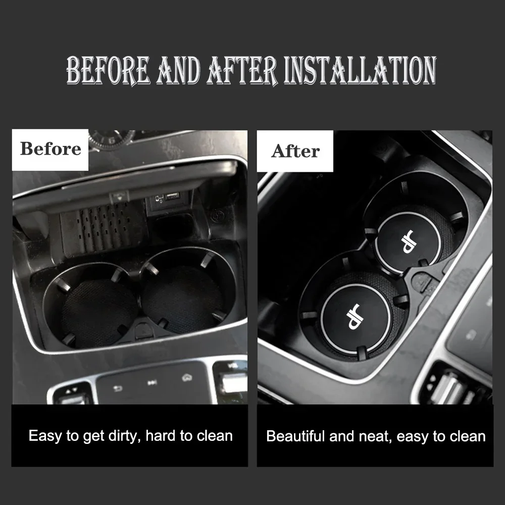 2 قطعة حامل أكواب الماء السيارات حصيرة سيليكون مكافحة زلة إدراج منصات كوستر ل DR المحركات DR صفر DR3 DR5.0 4.0 6.0 DR1 DR2 F35